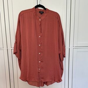 Gago Rust Button-Up Blouse